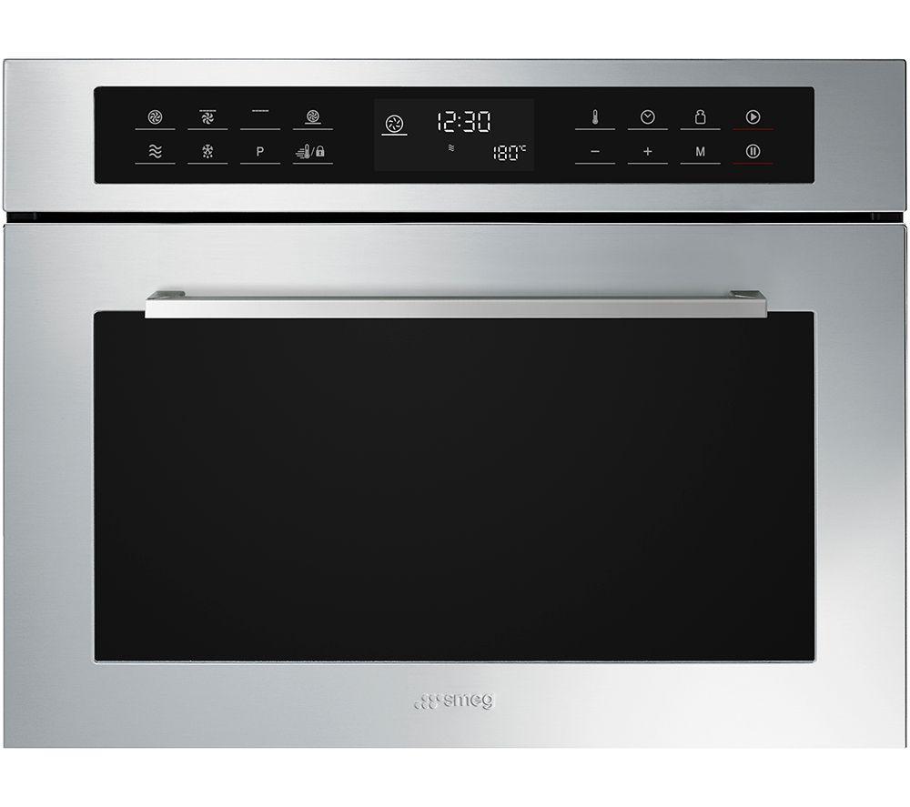 SMEG Cucina SF4400MCX1 Built-in Compact Combination Microwave - Stainless Steel, Stainless Steel