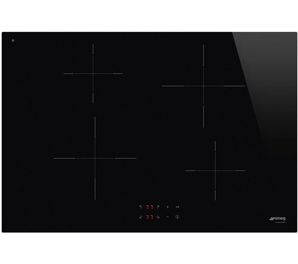 SMEG SI2741DUK 75 cm Electric Induction Hob – Black, Black