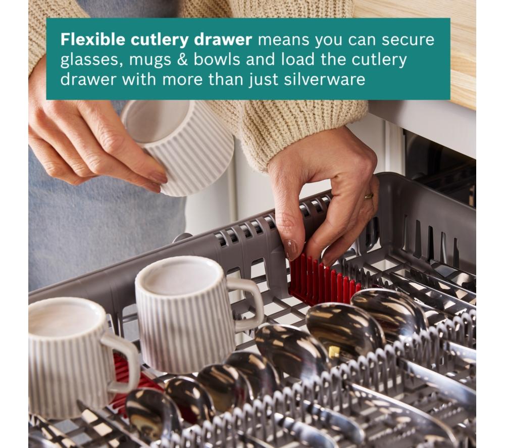 BOSCH Series 4 SMV4ECX23G Full-size Fully Integrated WiFi-enabled Dishwasher image number 3 of 16