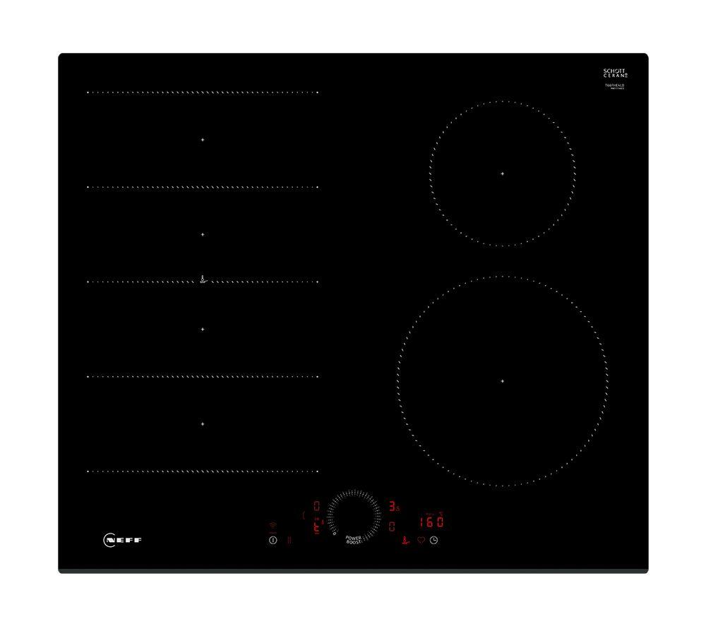 NEFF N70 T66FHE4L0 60 cm Electric Induction Smart Hob - Black, Black