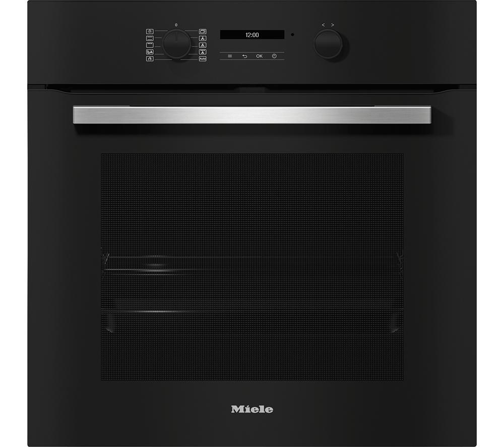 MIELE H2766-1B Air Fry Electric Pyrolytic Smart Oven – Black & Stainless Steel, Stainless Steel