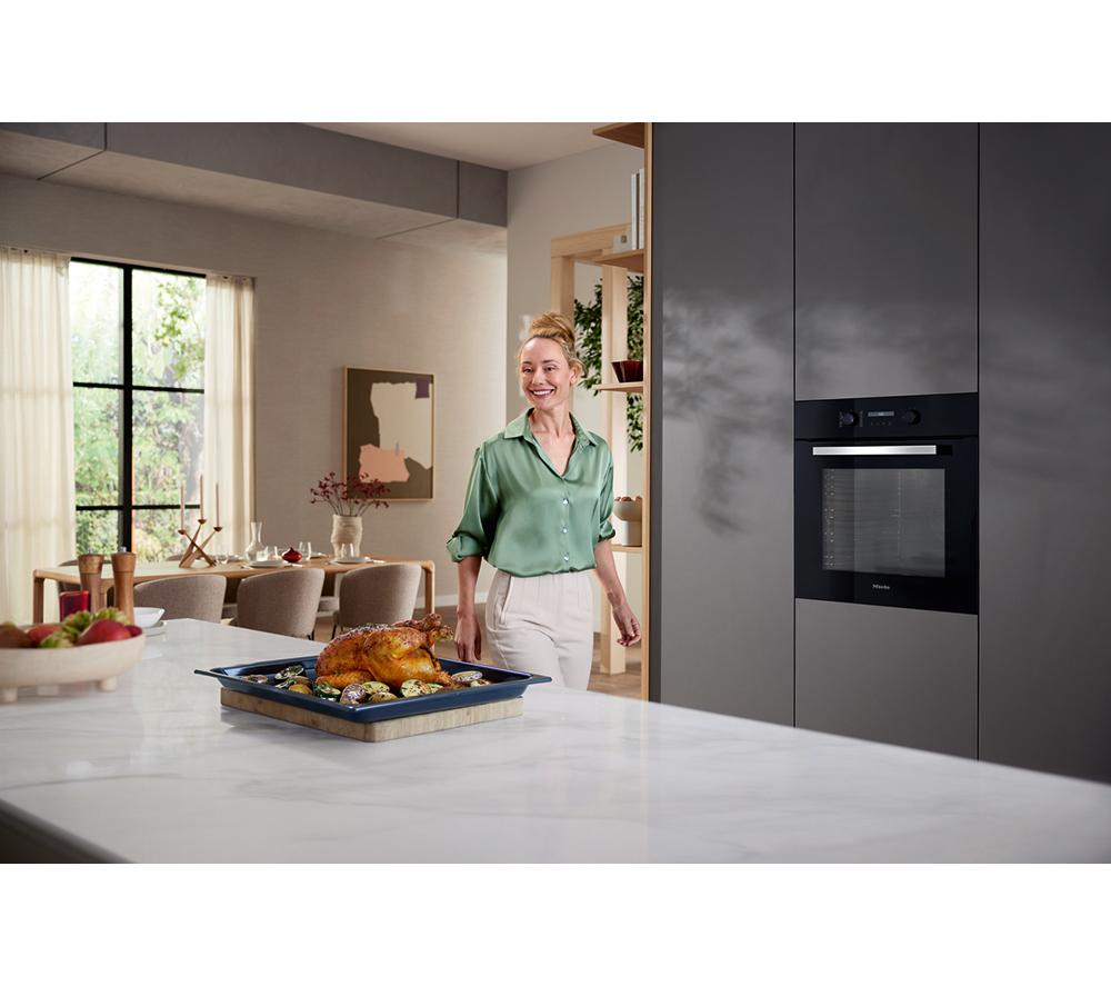 MIELE Air Fry H2766-1BP Electric Pyrolytic Smart Oven - Black & Stainless Steel image number 3 of 13