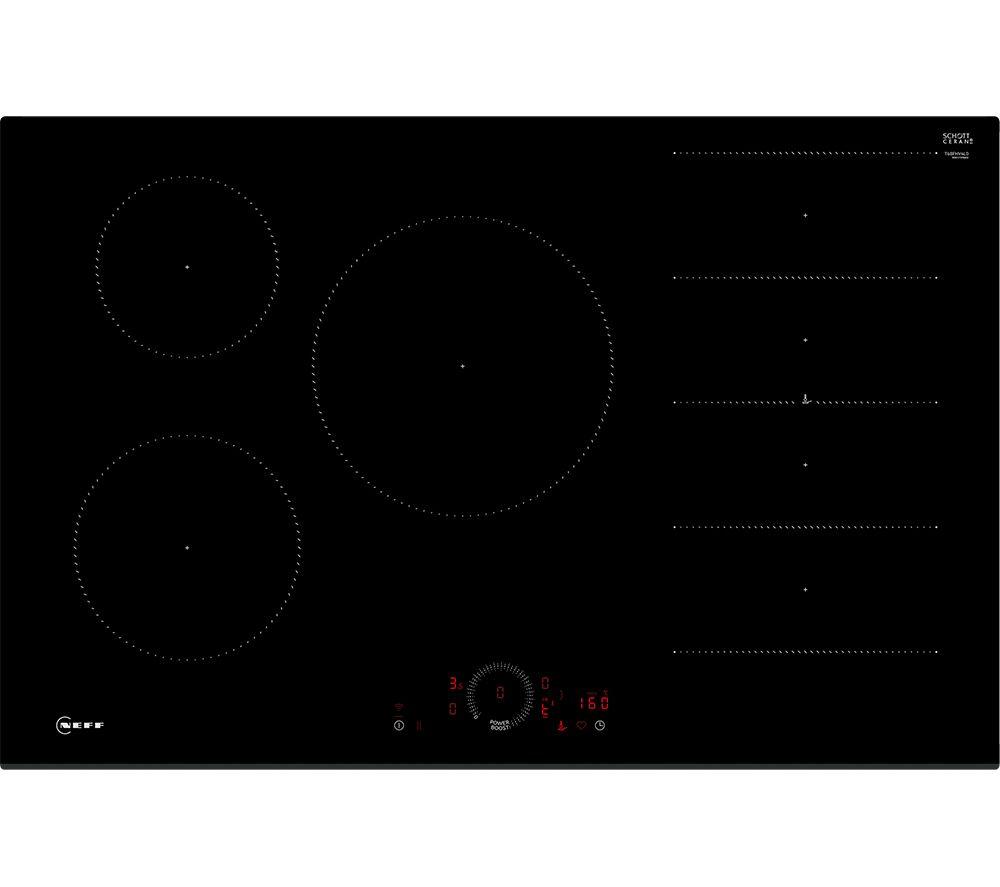 NEFF N70 T68FHV4L0 80 cm Electric Induction Smart Hob, Black