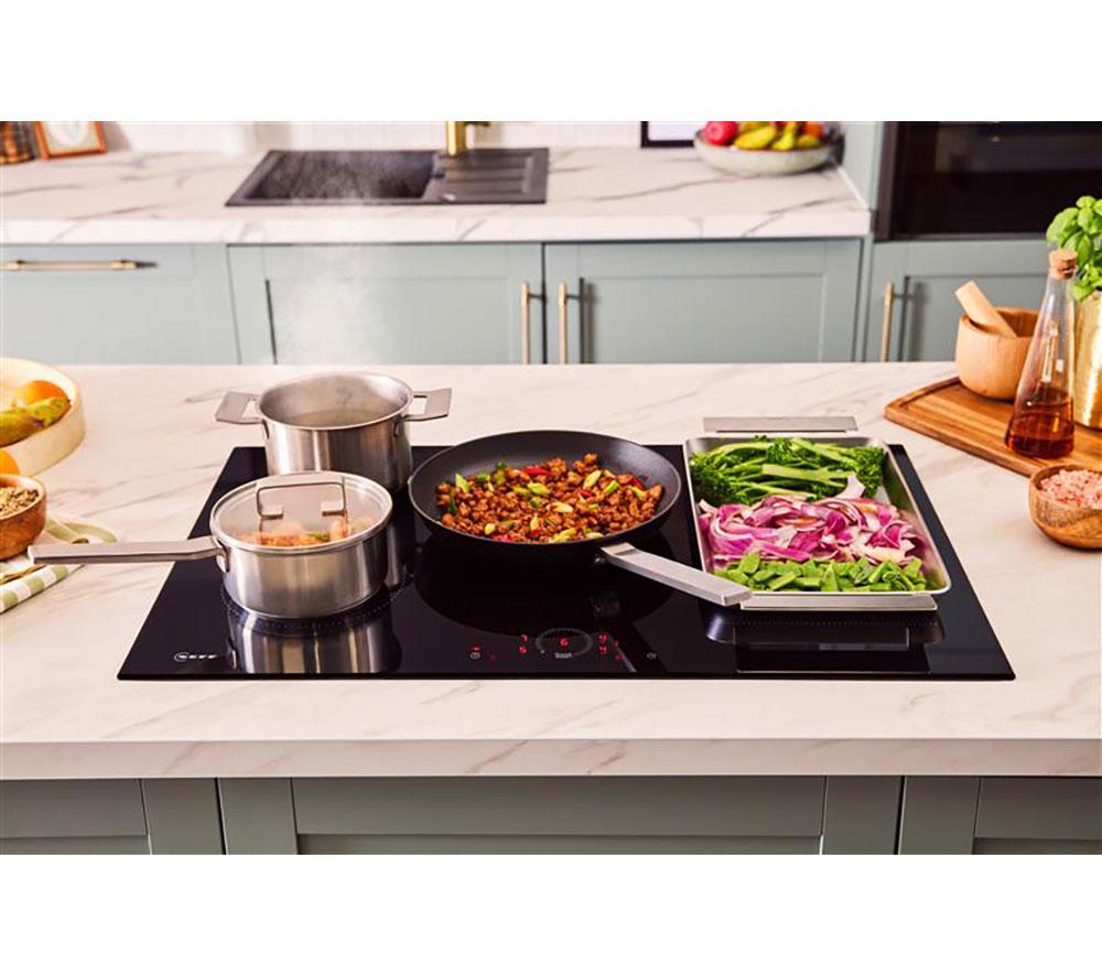 NEFF N70 T68FHV4L0 80 cm Electric Induction Smart Hob - Black image number 2 of 15