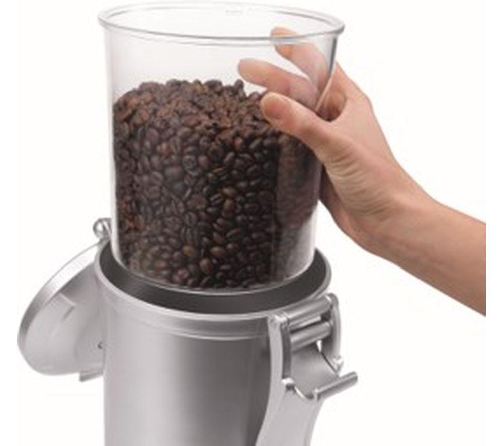 DELONGHI DLSC061 Vacuum Coffee Canister (Stainless Steel) & Creamy Collection DLKC301 Double Wall Cappuccino Glasses (Pack of 6) Bundle image number 4 of 7