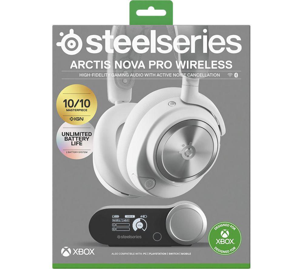 STEELSERIES Arctis Nova Pro Wireless Gaming Headset for Xbox, PC & PlayStation - White image number 13 of 14