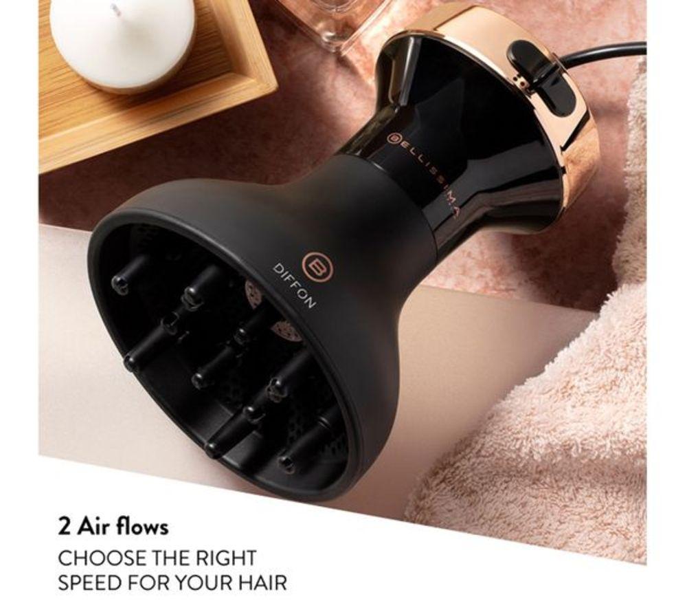 BELLISSIMA ITALIA Diffon Ceramic Hair Dryer - Black & Gold image number 4 of 7