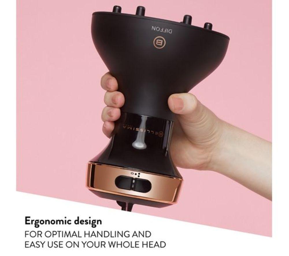 BELLISSIMA ITALIA Diffon Ceramic Hair Dryer - Black & Gold image number 6 of 7