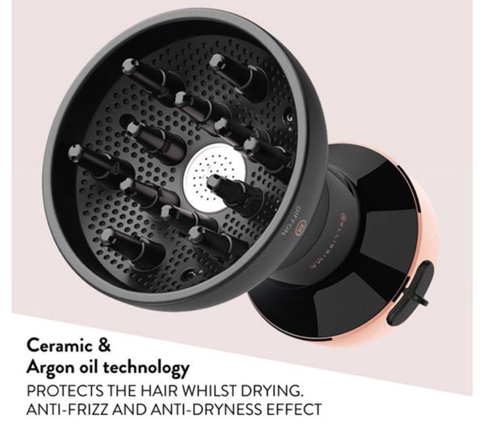 BELLISSIMA ITALIA Diffon Ceramic Hair Dryer - Black & Gold image number 7 of 7