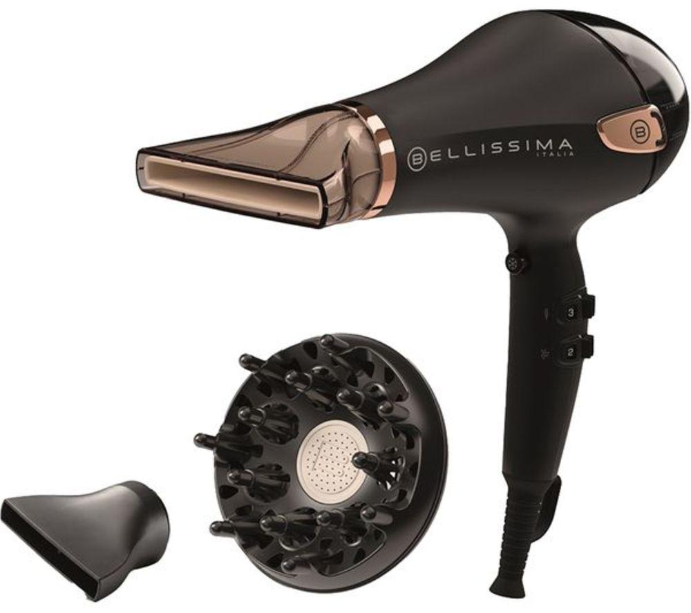 BELLISSIMA ITALIA Ceramic Hair Dryer - Black & Gold image number 2 of 9
