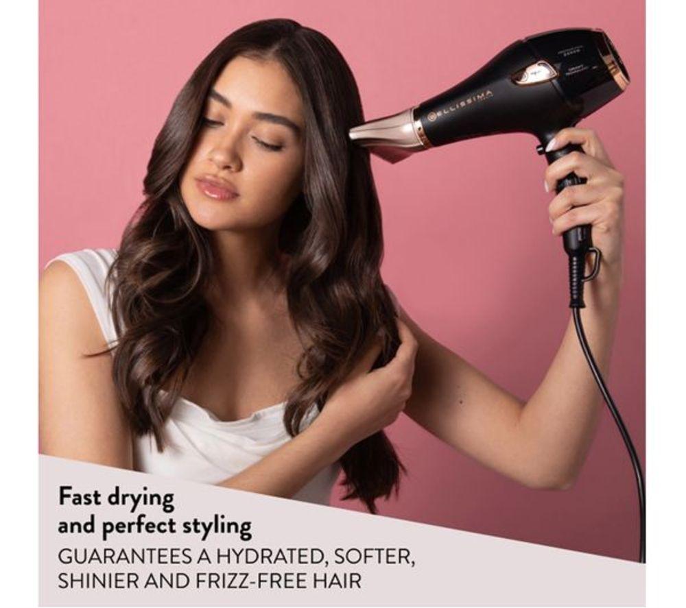 BELLISSIMA ITALIA Ceramic Hair Dryer - Black & Gold image number 4 of 9