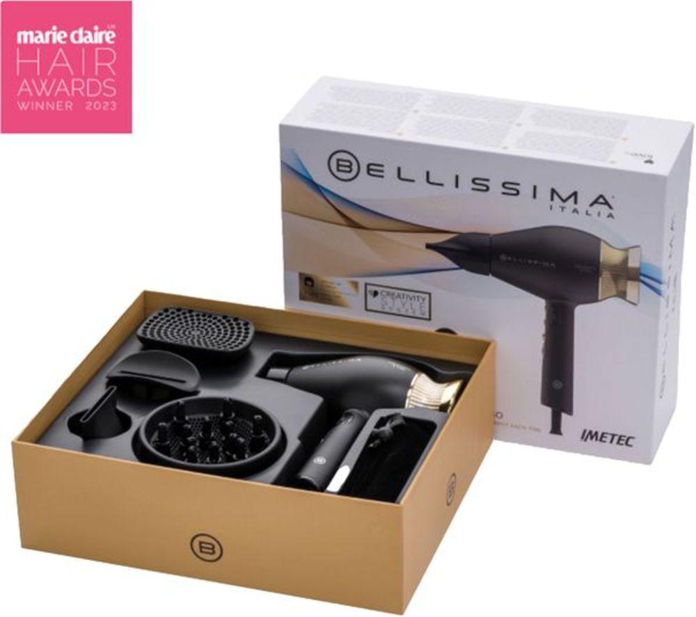 BELLISSIMA ITALIA Creativity 4 You Hair Dryer - Black & Gold image number 6 of 6