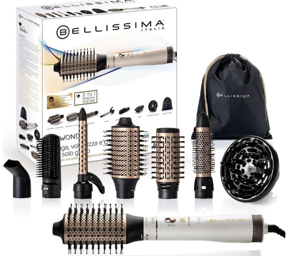 BELLISSIMA Italia Air Wonder 8 in 1 Hair Styler - White & Gold image number 10 of 12