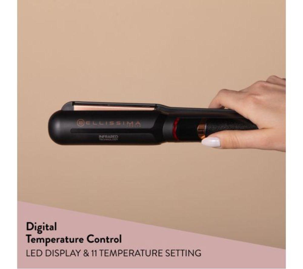 BELLISSIMA ITALIA Creativity Infrared Hair Straightener - Back & Rose Gold image number 3 of 7