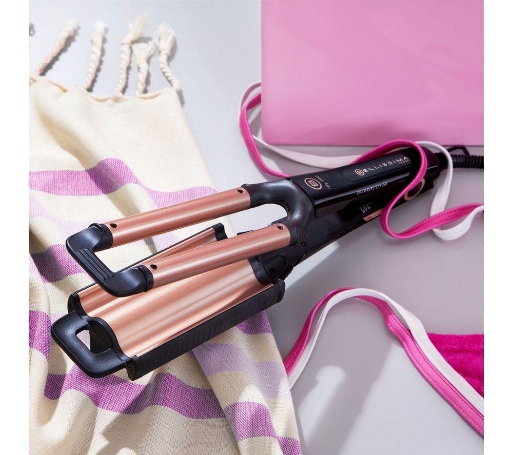 BELLISSIMA Italia 2 in 1 Beach Waves Hair Styler - Black & Bronze image number 3 of 7