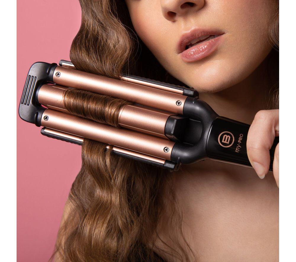 BELLISSIMA Italia 2 in 1 Beach Waves Hair Styler - Black & Bronze image number 5 of 7