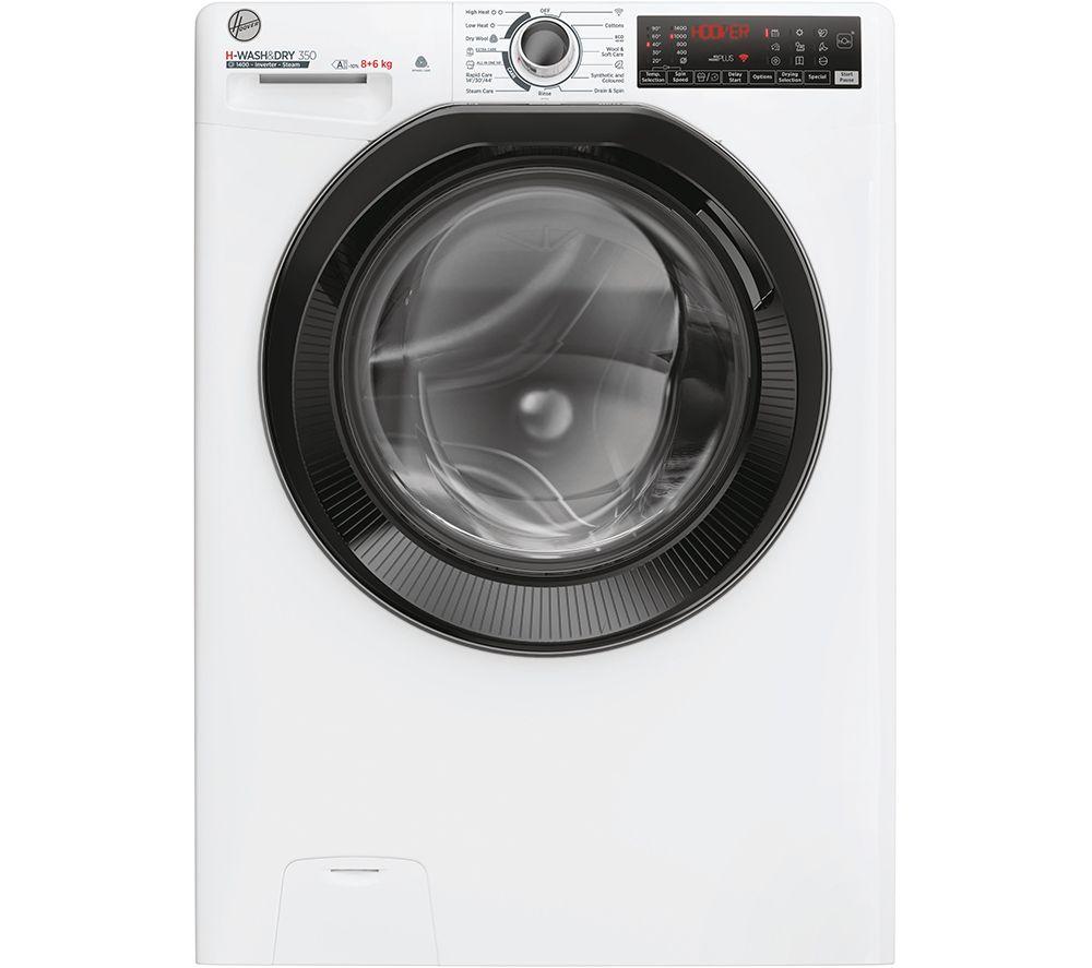 HOOVER H Wash 350 H3DPS4866TAMB-80 WiFi-enabled 8 kg Washer Dryer - White, White,Black