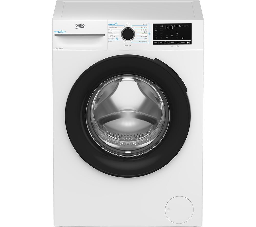 BEKO BM3WT4841IW 8 kg 1400 Spin Washing Machine – White, White