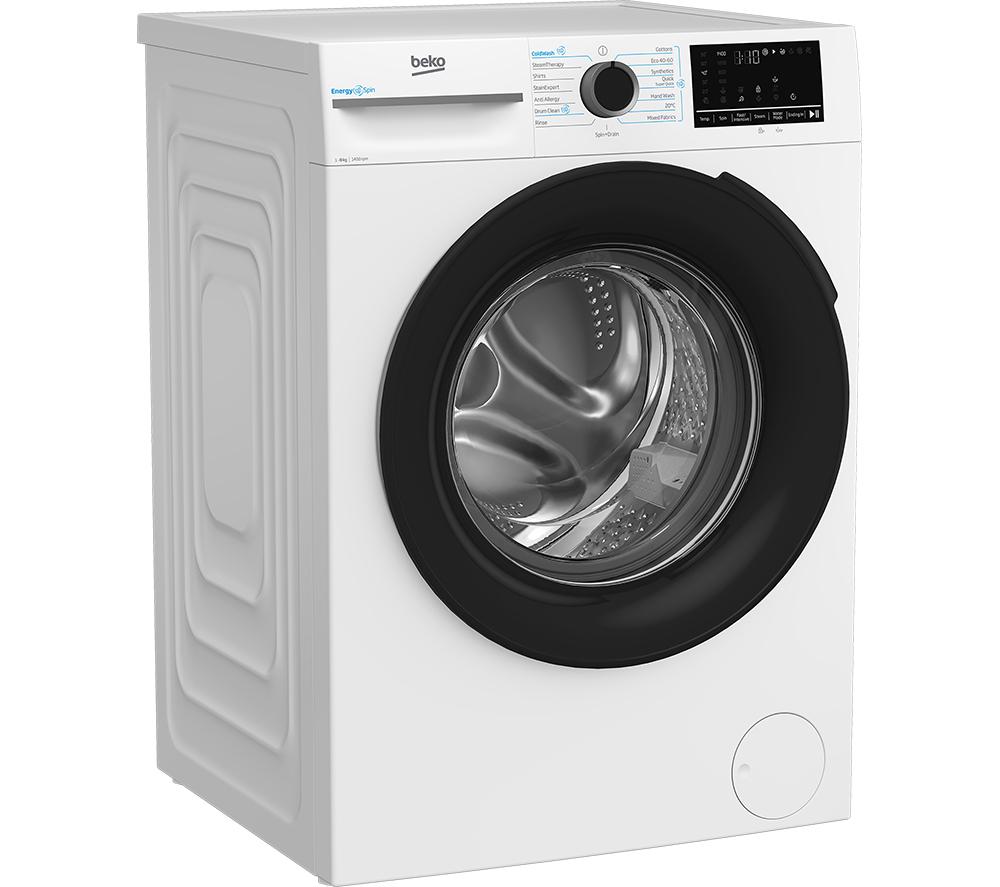 BEKO Pro EnergySpin IronFast BM3WT4841IW 8 kg 1400 Spin Washing Machine - White image number 2 of 19