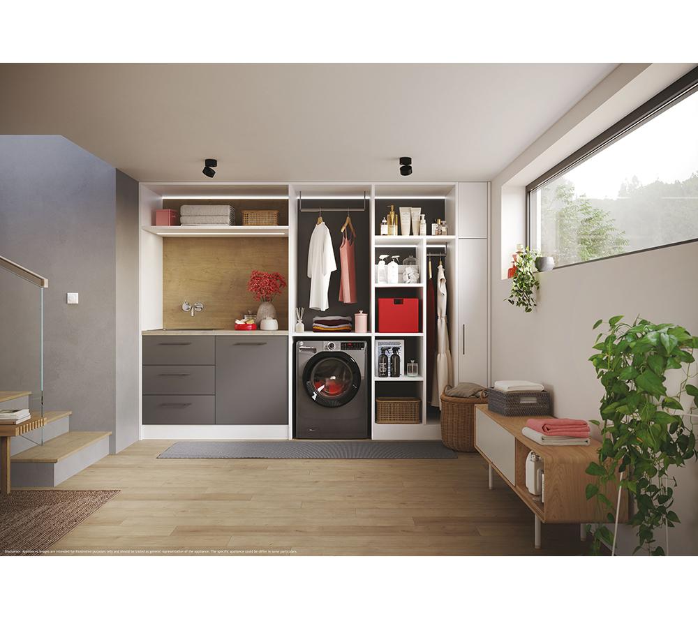 HOOVER H Wash 350 H3DPS4866TAMBR80 WiFi-enabled 8 kg Washer Dryer - Graphite image number 6 of 10