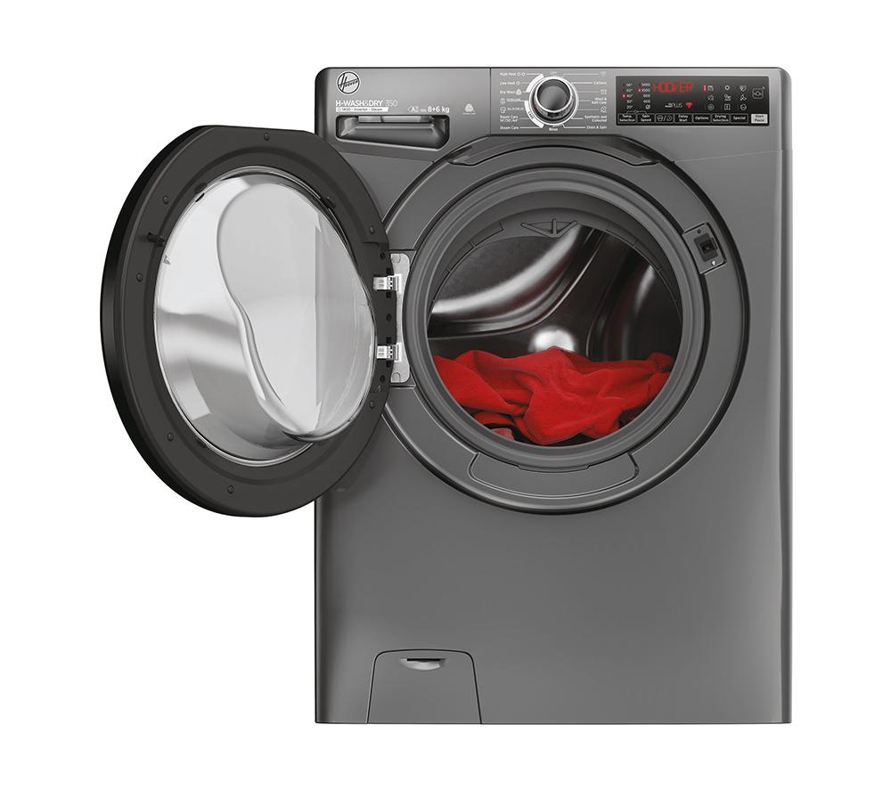 HOOVER H Wash 350 H3DPS4866TAMBR80 WiFi-enabled 8 kg Washer Dryer - Graphite image number 10 of 10