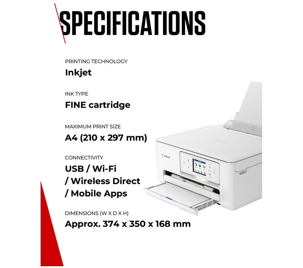 CANON PIXMA TS7650i All-in-One Wireless Inkjet Printer image number 6 of 7