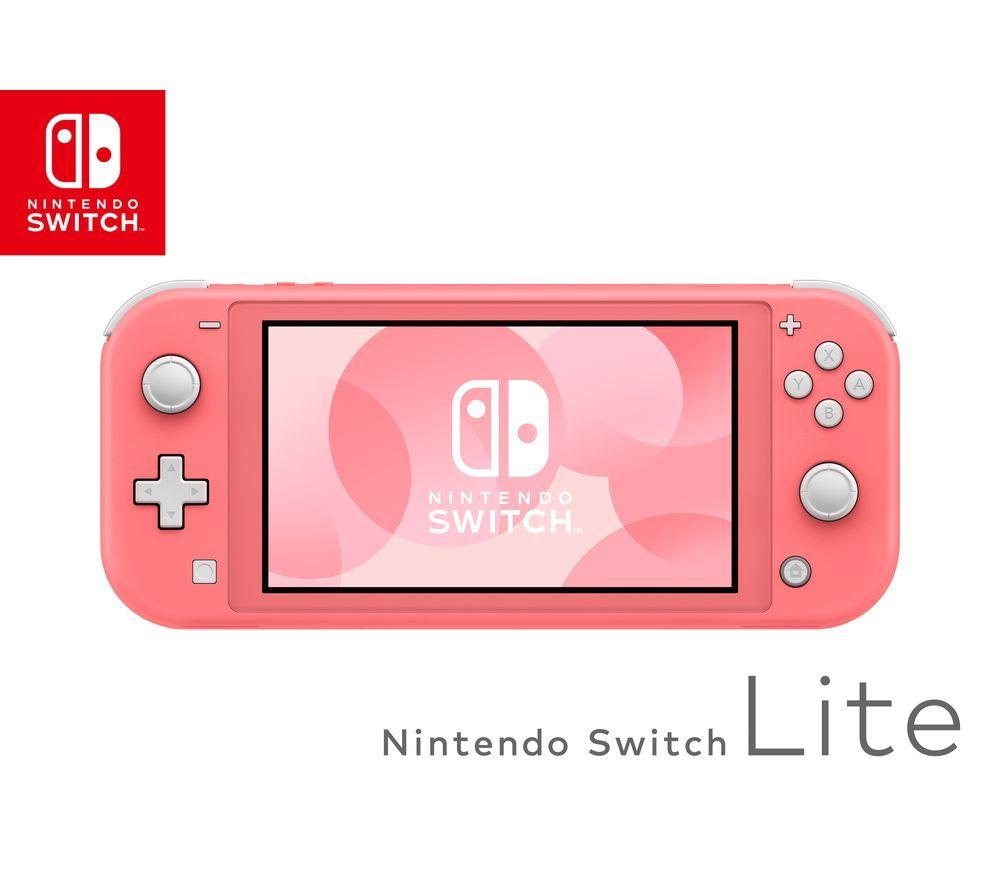 NINTENDO Switch Lite Coral & Minecraft Bundle - image 3