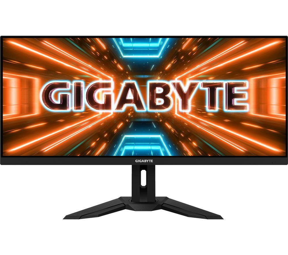 GIGABYTE M34WQ Wide Quad HD 34 IPS LCD Gaming Monitor - Black, Black