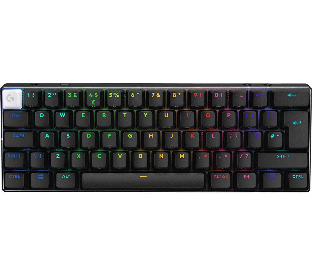 LOGITECH PRO X 60 LIGHTSPEED Wireless Gaming Keyboard - Black, Black