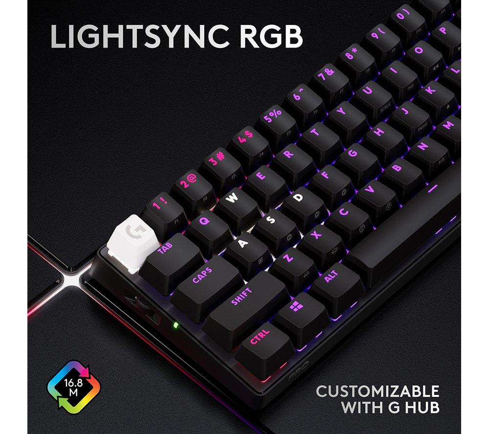 LOGITECH PRO X 60 LIGHTSPEED Wireless Gaming Keyboard - Black image number 9 of 11