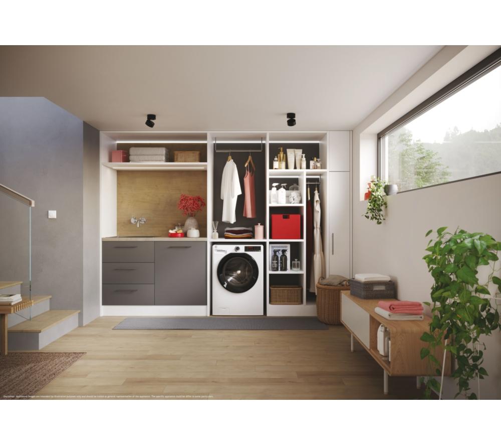 HOOVER H Wash 350 H3DPS41066TAMB80 WiFi-enabled 10 kg Washer Dryer - White image number 3 of 8