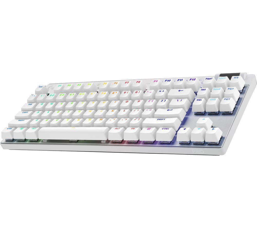 LOGITECH PRO X 60 LIGHTSPEED Wireless Gaming Keyboard - White, Black