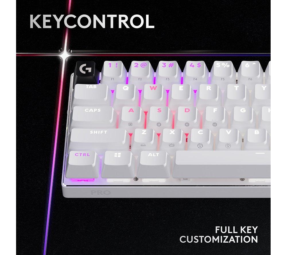 LOGITECH PRO X 60 LIGHTSPEED Wireless Gaming Keyboard - White image number 4 of 12