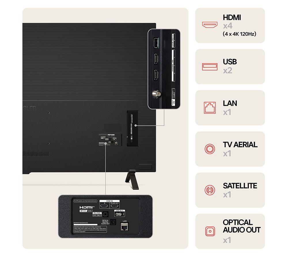 LG B4 77" OLED AI 4K HDR Smart TV 2024 - OLED77B42LA