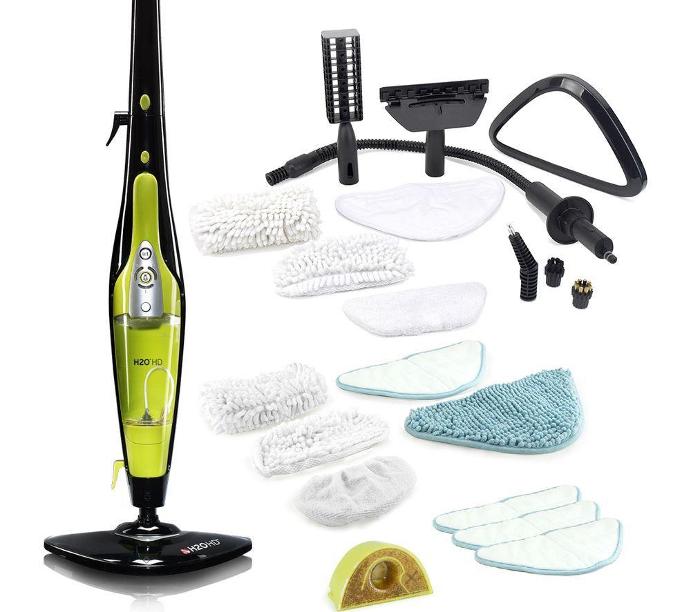 H2O HD Pro 5-in-1 Steam Mop - Green & Black, Green,Black