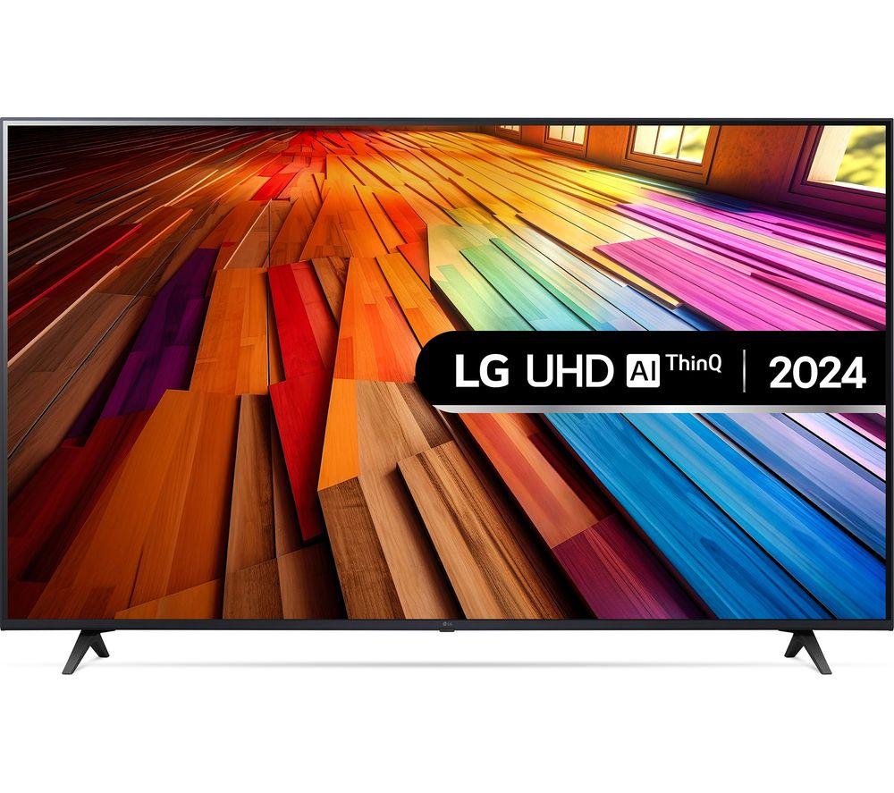 65" LG 65UT80006LA  Smart 4K Ultra HD HDR LED TV with Amazon Alexa, Silver/Grey