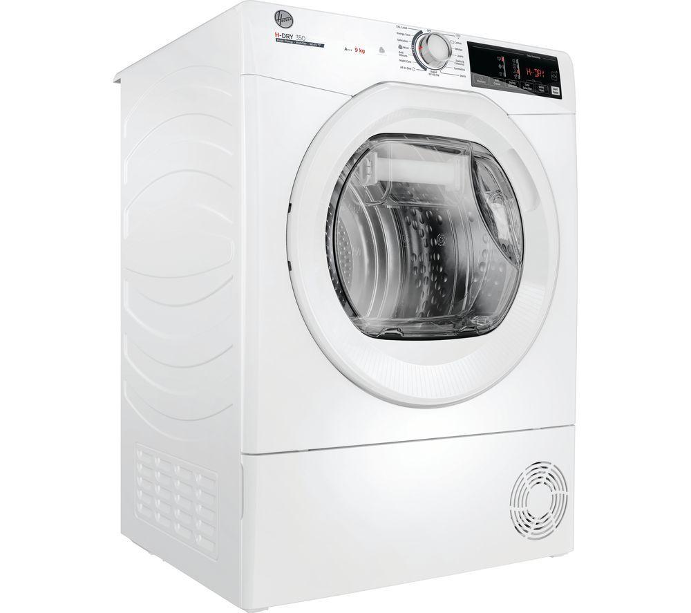 HOOVER H-Dry 350 HRE H9A3TE-80/N WiFi-enabled 9 kg Heat Pump Tumble Dryer - White image number 3 of 15