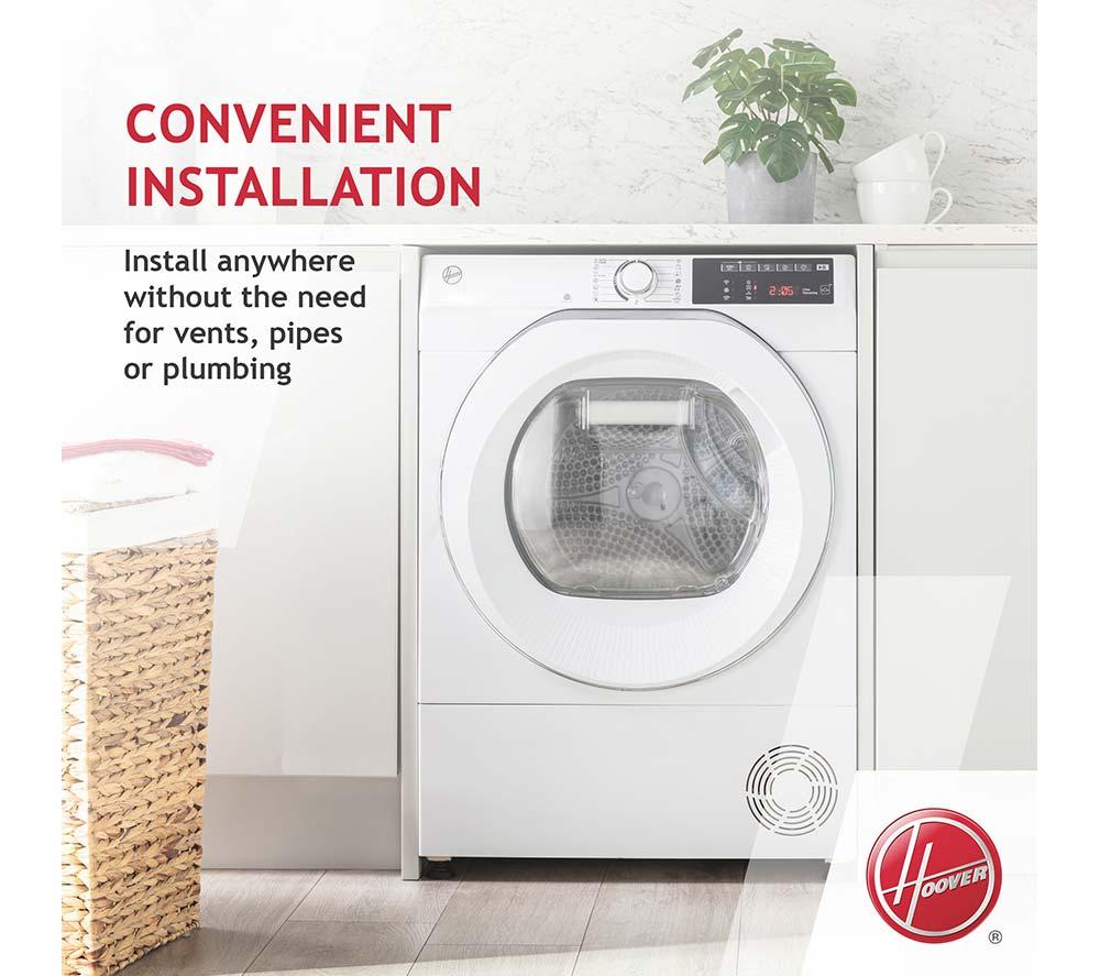 HOOVER H-Dry 350 HRE H9A3TE-80/N WiFi-enabled 9 kg Heat Pump Tumble Dryer - White image number 13 of 15