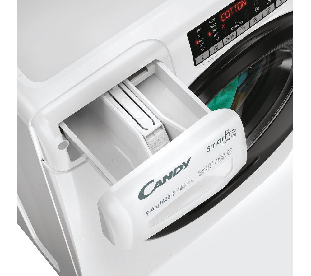 CANDY Smart Pro Inverter CSOW4966TWMB6-80 WiFi-enabled 9 kg Washer Dryer - White image number 2 of 10