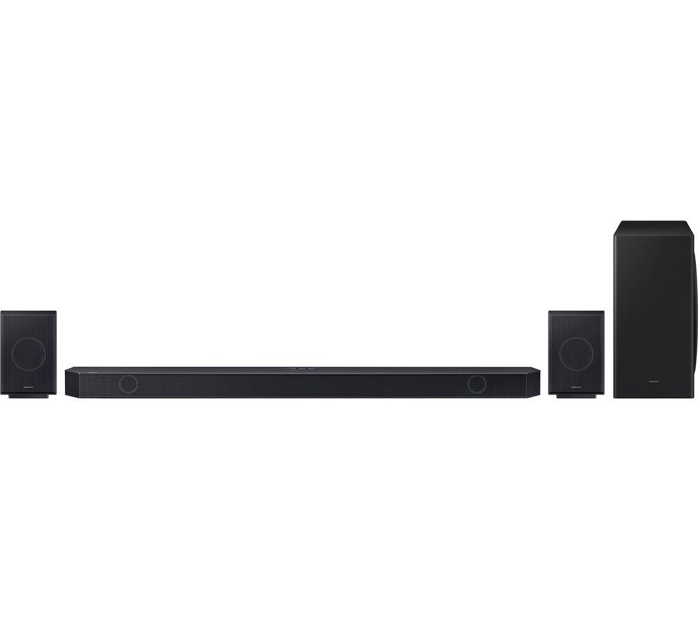 SAMSUNG HW-Q930D/XU 9.1.4 Wireless Sound Bar with Dolby Atmos & Amazon Alexa, Black