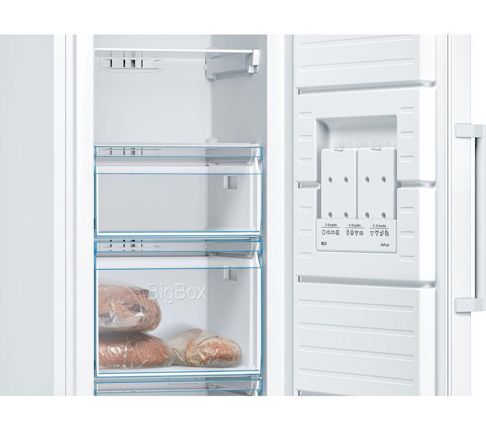 BOSCH Series 4 GSN36VWEPG Tall Freezer - White image number 2 of 8