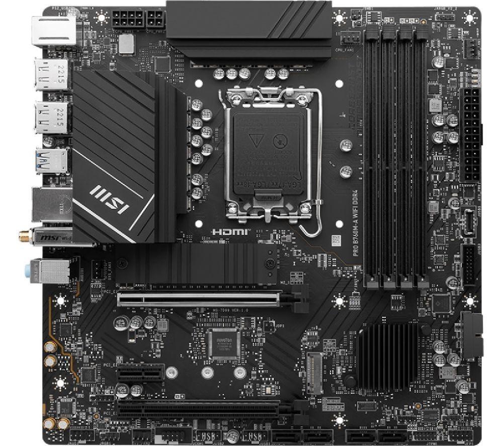 MSI PRO B760M-A WIFI DDR4 LGA1700 Motherboard