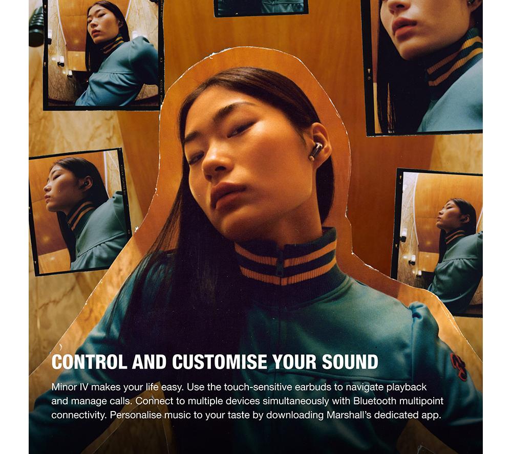 MARSHALL Minor IV Wireless Bluetooth Earbuds - Black image number 5 of 12