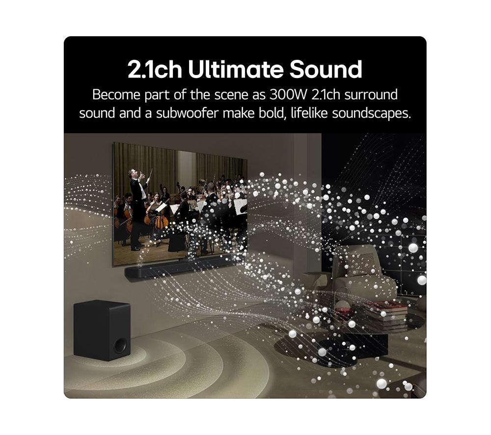 LG US40T 2.1 Wireless Sound Bar image number 9 of 10