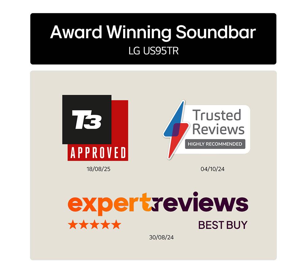 LG US95TR 9.1.5 Wireless Sound Bar with Dolby Atmos image number 8 of 14