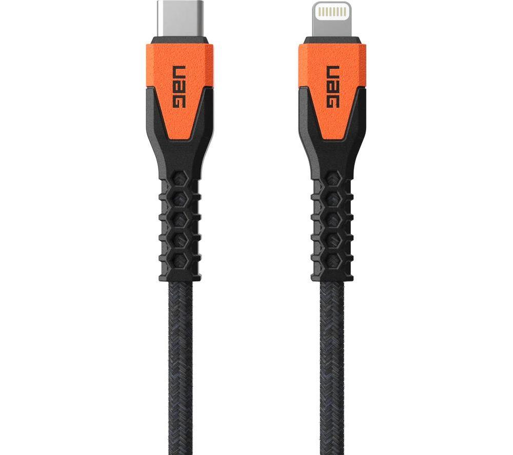 UAG Kevlar Core USB Type C to Lightning Cable 1.5 m Black Orange