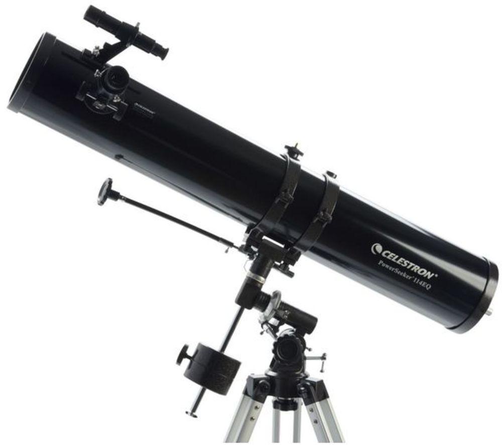 Buy CELESTRON Powerseeker 114EQ Reflector Telescope Black Currys