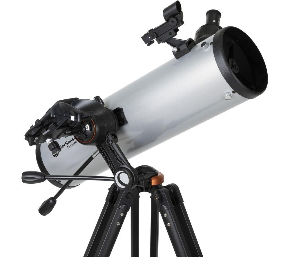 CELESTRON StarSense Explorer DX 130AZ Refractor Telescope - Silver, Silver/Grey