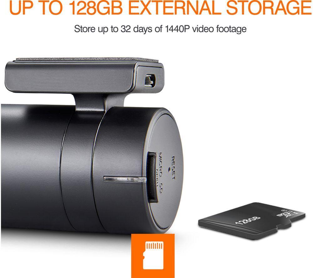 ROAD ANGEL Halo Drive Deluxe Quad HD Dash Cam with SD card & Hardwiring Kit - Black image number 4 of 12