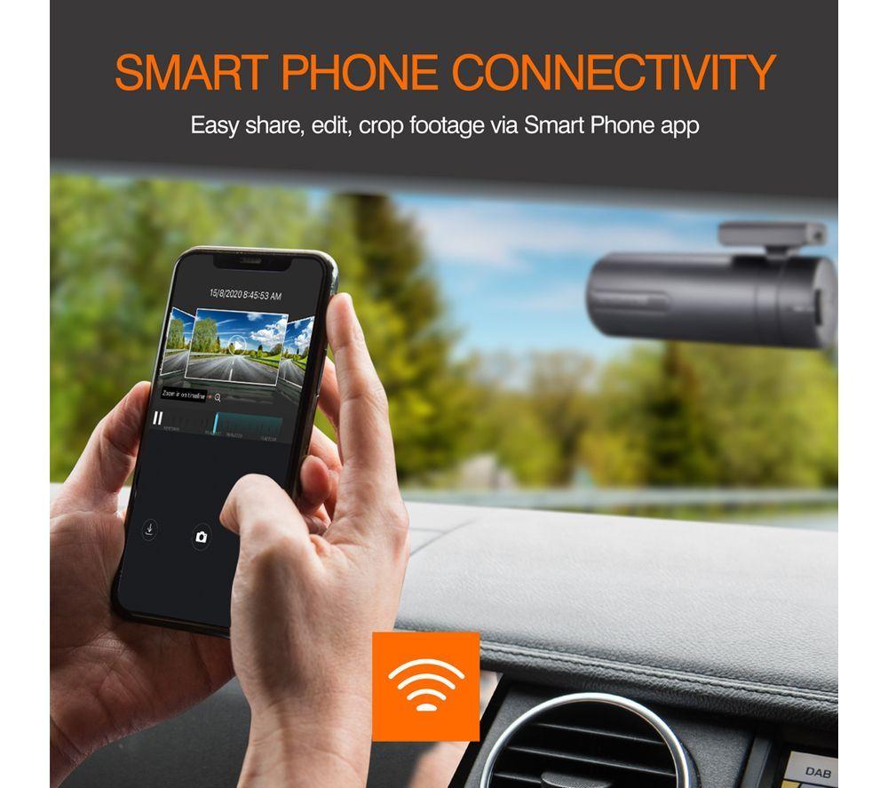 ROAD ANGEL Halo Drive Deluxe Quad HD Dash Cam with SD card & Hardwiring Kit - Black image number 6 of 12